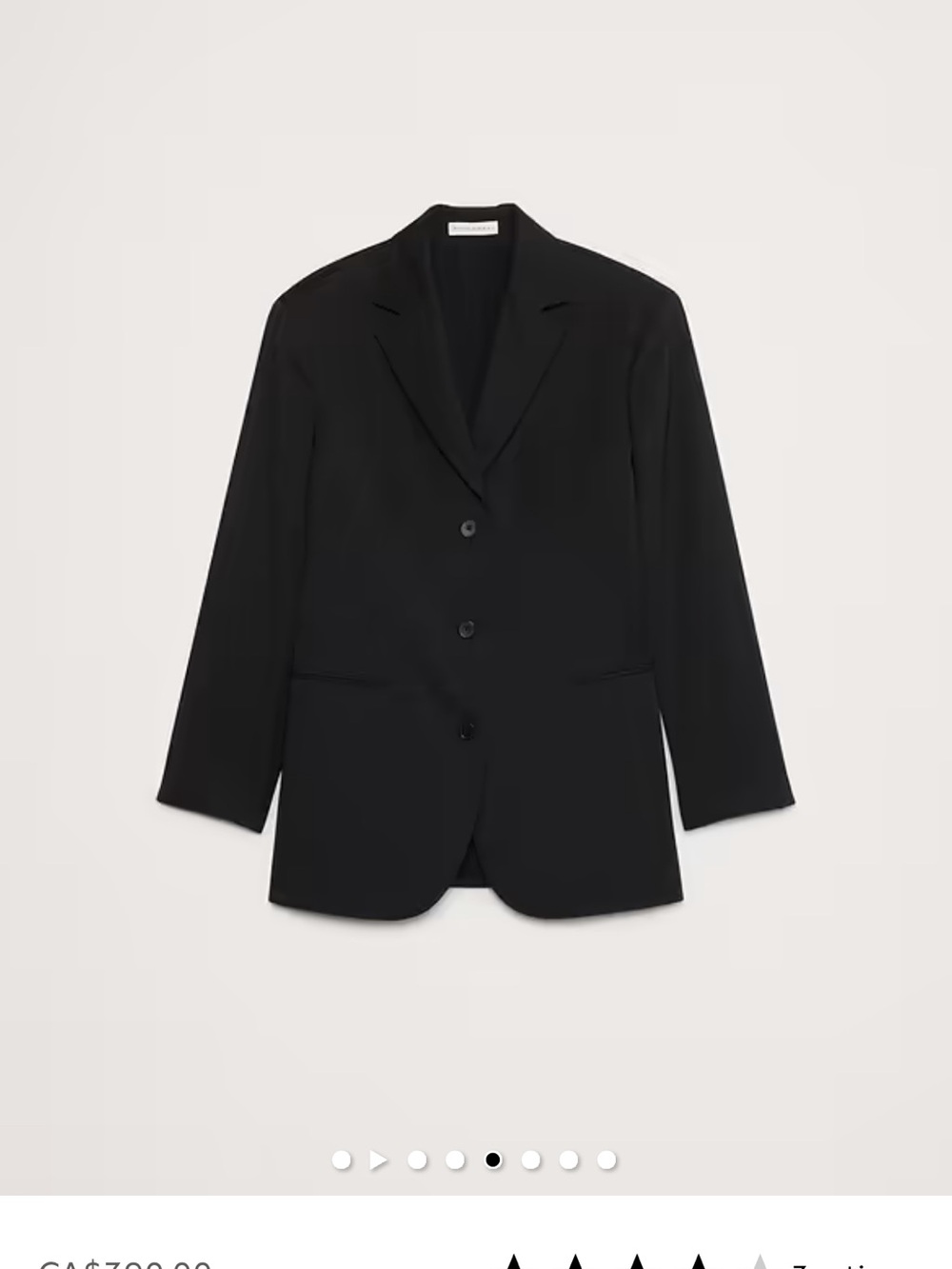 Banana Republic Black Oversized Blazer